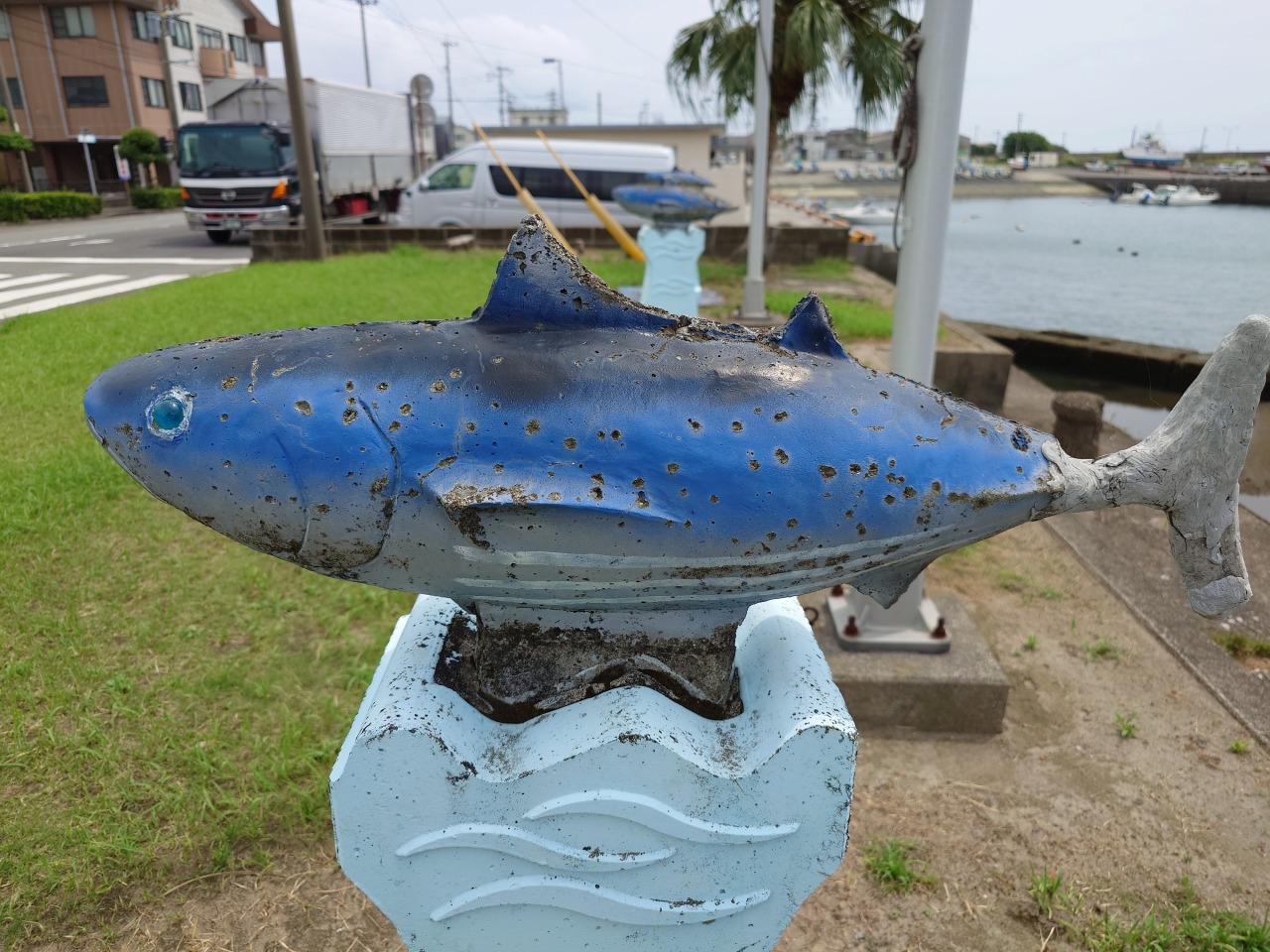 枕崎の鰹オブジェ