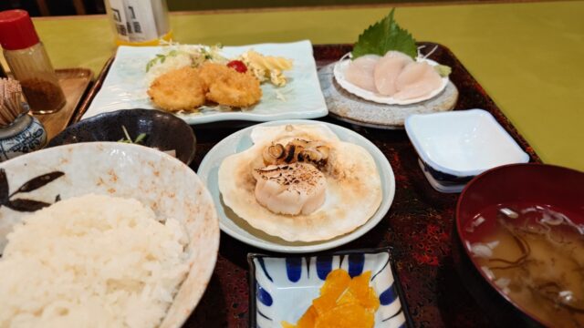 ホタテづくし定食_柿源さん