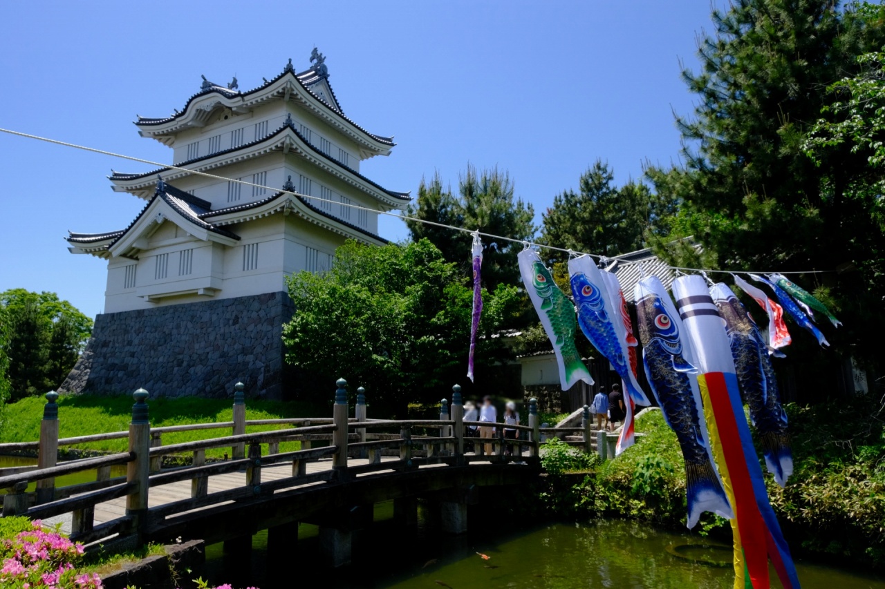 忍城と鯉のぼり_2405埼玉